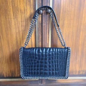 Zara Chain Snake Skin Embossed Bag